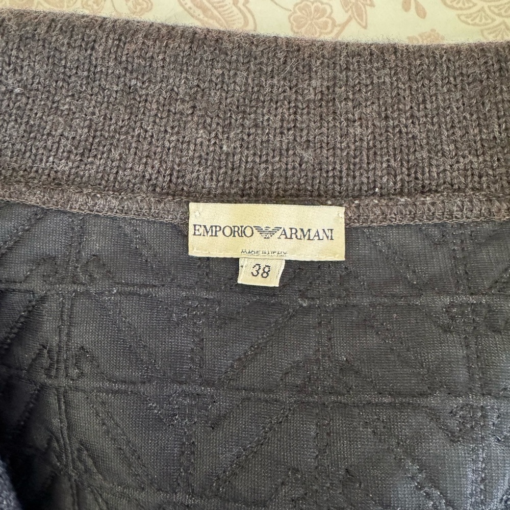 Emporio Armani Charcoal Textured Jacket